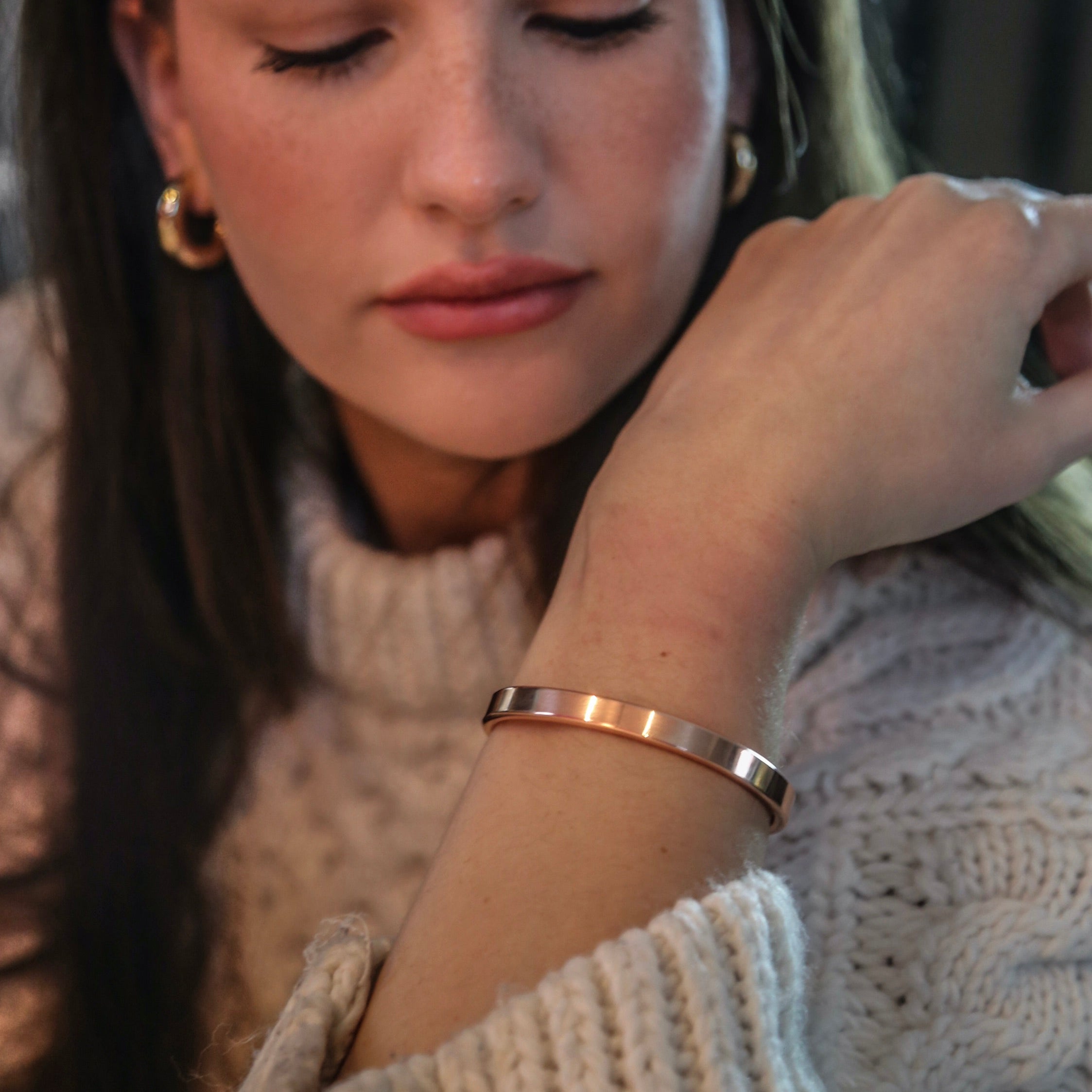Kupfer Armband breit – kraftvoll & minimalistisch, ein Schmuckstück fürs Leben