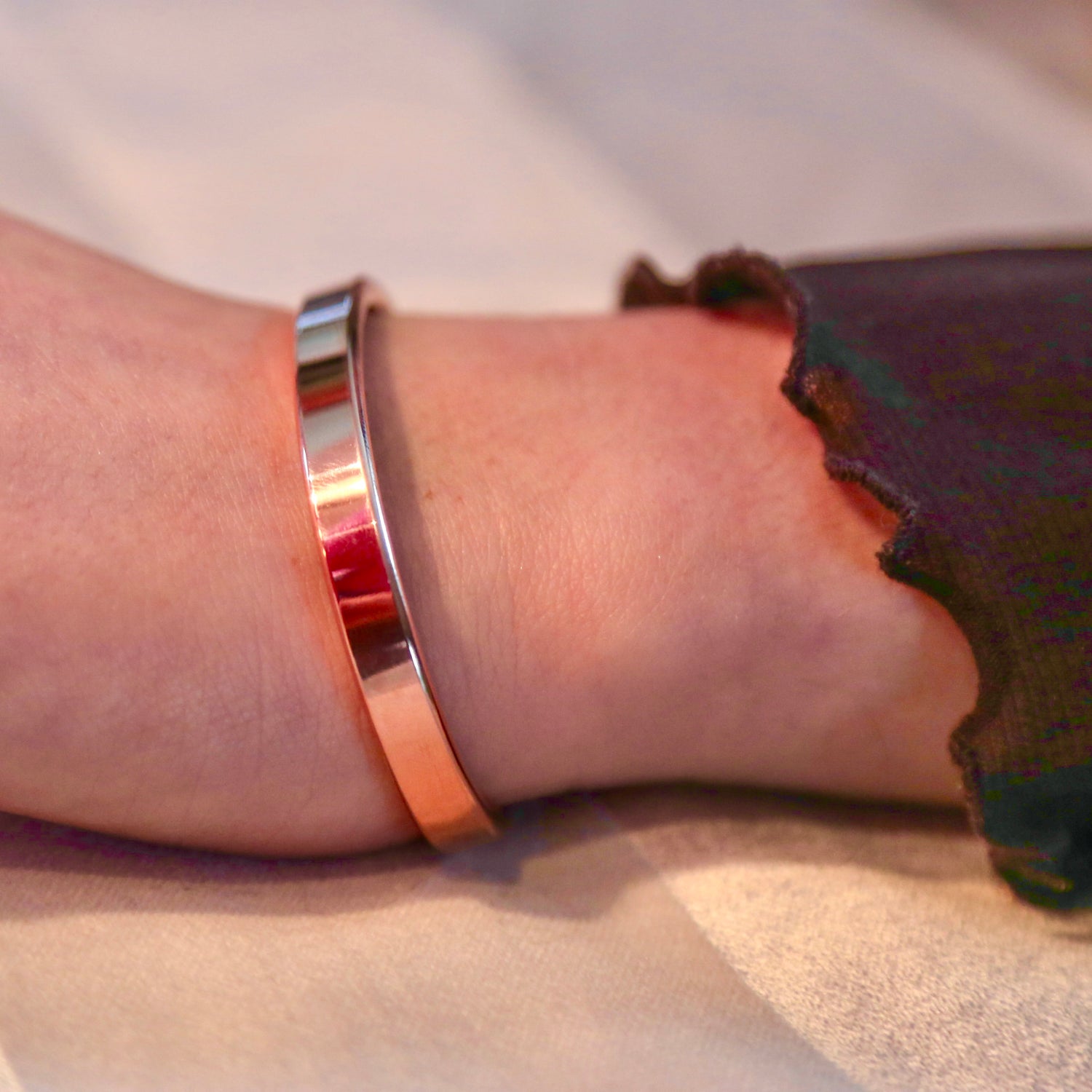 Armband | Kupfer |  breit | mit Gravur