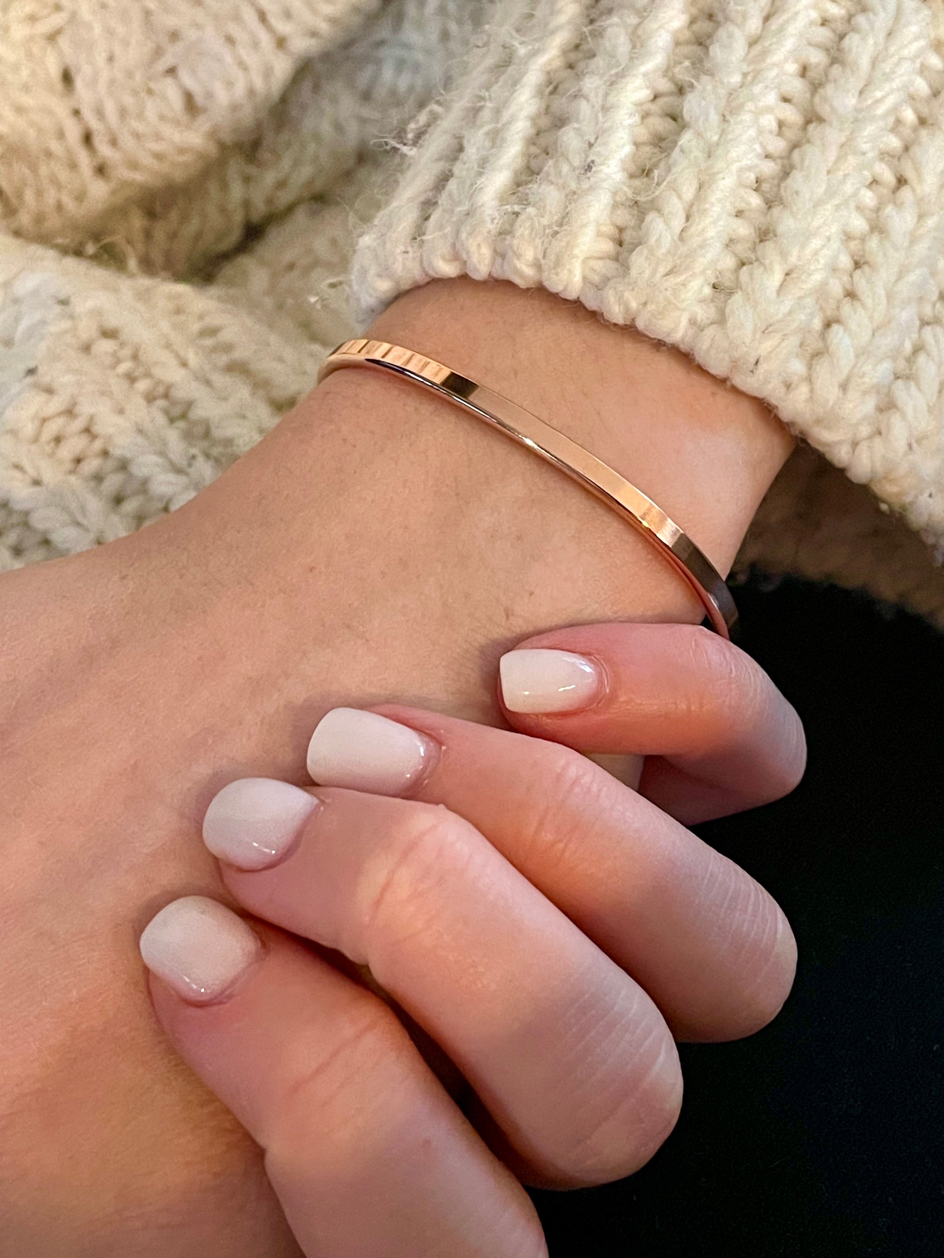 Edles Kupfer Armband – schlicht, handgemacht, ein besonderes Geschenk für Lieblingsmenschen.