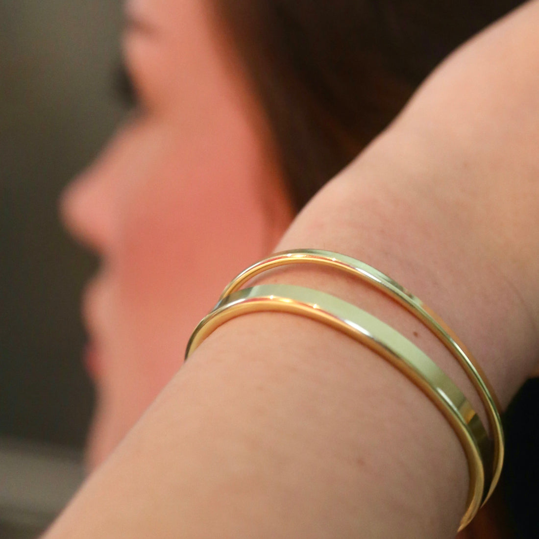 Bracelet | brass | wide